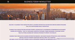 Desktop Screenshot of businesstodaynewsletter.com